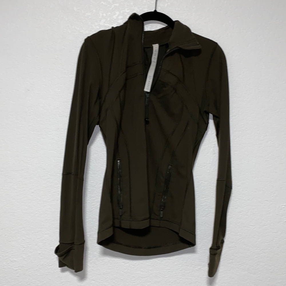 Dark Olive Green Lululemon Align Jacket